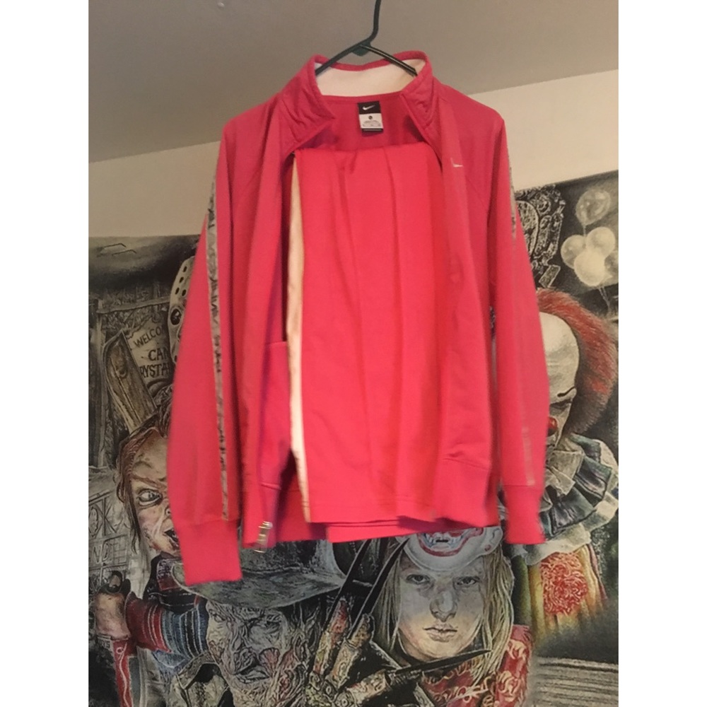 Pink Nike track suit